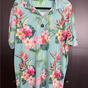 Bad Birdie Vibrant Floral Men's Shirt